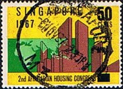 Singapore 1967 Housing Congress SG 97 Fine Used