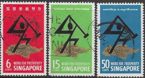 Singapore 1968 National Day Set Fine Used