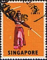 Singapore 1968 SG 103 Sword Dance Fine Used