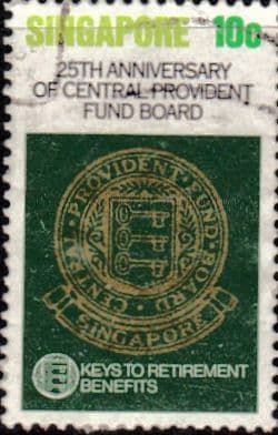 Singapore 1980 Central Provident Fund Board SG 382 Fine Used