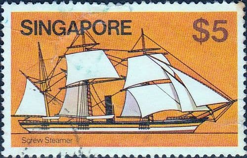 Singapore 1980 Ships SG 375 Fine Used
