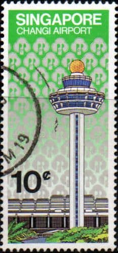 Singapore 1981 Opening of Changi Airport SG 411 Fine Used