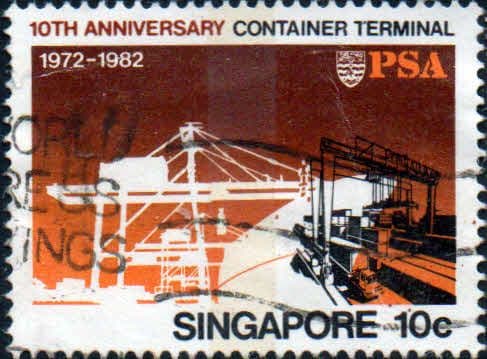 Singapore 1982 Container Terminal SG 431 Fine Used