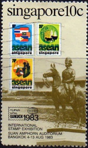 Singapore 1983 Bangkok Stamp Exhibition SG 454 Fine Used