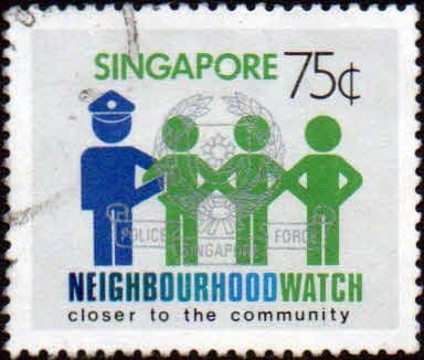Singapore 1983 Neighbourhood Watch Scheme SG 453 Fine Used