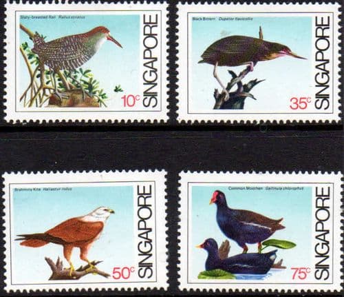 Singapore 1984 Coastal Birds Set Fine Mint
