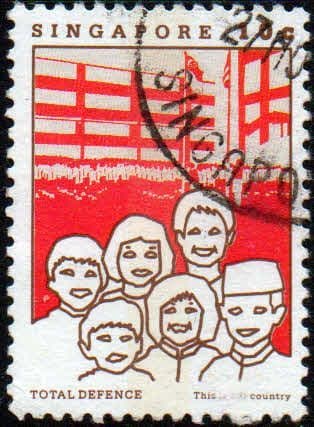Singapore 1984 Total Defence SG 482 Fine Used