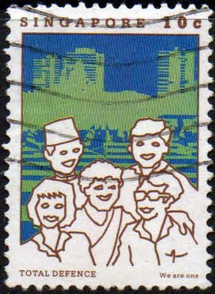 Singapore 1984 Total Defence SG 483 Fine Used