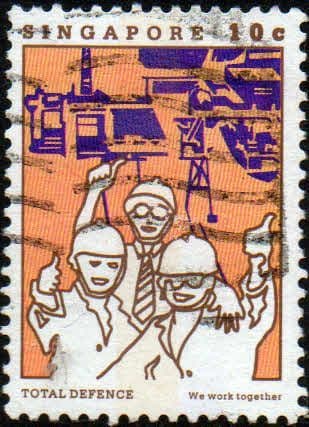 Singapore 1984 Total Defence SG 484 Fine Used