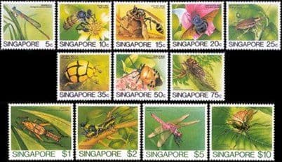Singapore 1985 Insects Set Fine Mint