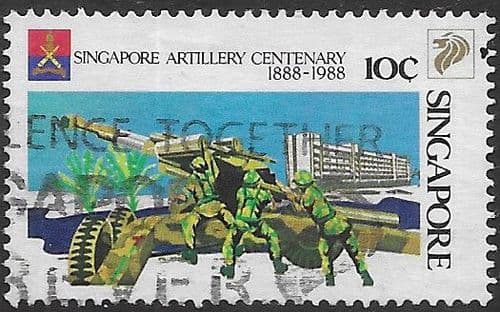 Singapore 1988 Centenary of Singapore Artillery SG 568 Fine Used