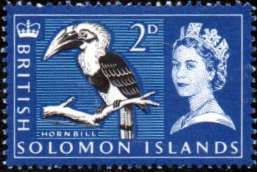 Solomon Island 1965 Papuan Hornbill SG 115 Fine Mint