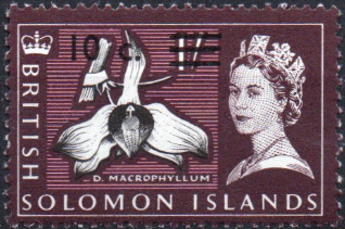 Solomon Island 1966 Decimal Currency Surcharge SG 143B Fine Used