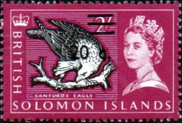 Solomon Island 1966 Decimal Currency Surcharge SG 147A Fine Mint