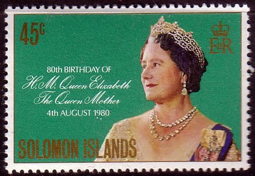 Solomon Islands 1980 Mothers 80th Birthday Fine Mint