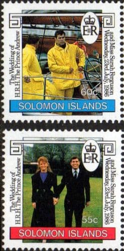 Solomon Islands 1986 Royal Wedding Set Fine Mint
