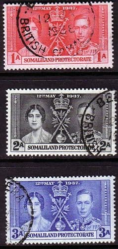 Somaliland 1937 King George VI Coronation Fine Used