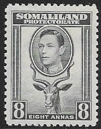 Somaliland Protectorate 1938 King George VI SG 99 Fine Mint