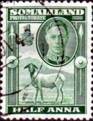 Somaliland Protectorate 1942 King George VI SG 105 Fine Used