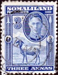 Somaliland Protectorate 1942 King George VI SG 108 Fine Used