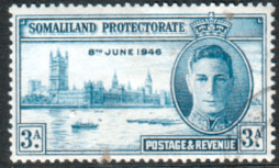 Somaliland Protectorate 1946 King George VI Victory SG 118 Fine Used
