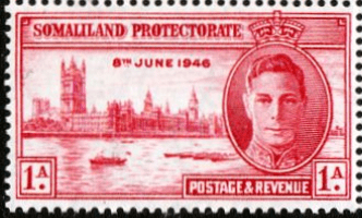 Somaliland Protectorate 1946 King George VI Victory SG117 Fine Mint