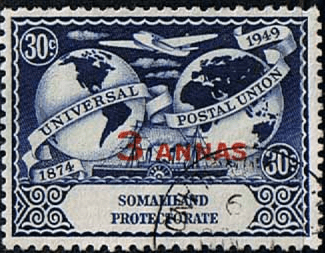 Somaliland Protectorate 1949 Universal Postal Union SG 122 Fine Used