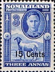 Somaliland Protectorate 1951 King George VI Decimal Surcharged SG 127 Fine Mint