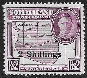 Somaliland Protectorate 1951 King George VI Decimal Surcharged SG 133 Fine Mint