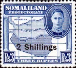 Somaliland Protectorate 1951 King George VI Decimal Surcharged SG 134 Fine Mint