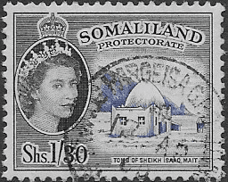 Somaliland Protectorate 1953 Queen Elizabeth SG145 Fine Used