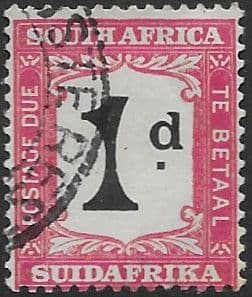 South Africa 1927 Post Due SG D 18 Fine Used