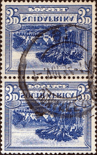 South Africa 1930 Groot Schuur SG 45c iw Vertical Pair Fine Used