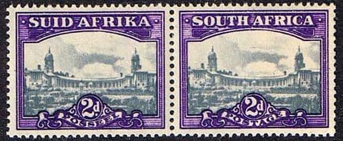 South Africa 1945 Pretoria SG107b Pair Fine Mint