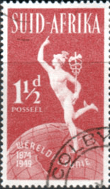 South Africa 1949 Universal Postal Union SG 129A Fine Used