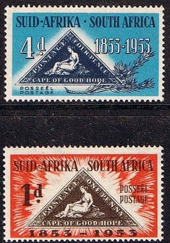 South Africa 1953 Stamp Centenary Set Fine Mint