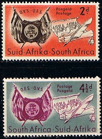 South Africa 1954 Orange Free State Set Fine Mint