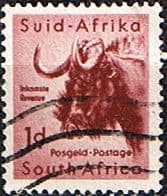 South Africa 1954 Wild Animals SG 152 Wildebeest Fine Used