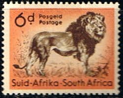 South Africa 1954 Wild Animals SG 158 Lion Fine Mint