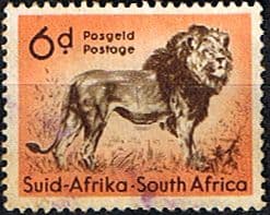 South Africa 1954 Wild Animals SG 158 Lion Fine Used