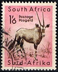 South Africa 1954 Wild Animals SG 161 Gemsbok Fine Used