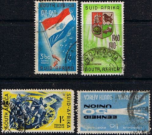 South Africa 1960 50th Anniversary of Union Set Fine Used