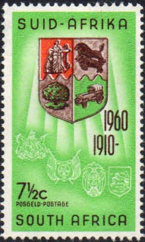 South Africa 1961 Wild Animals SG 192 Union Arms Fine Used