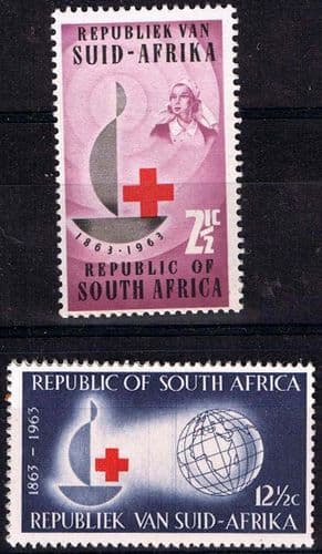 South Africa 1963 Red Cross Centenary Set Fine Mint