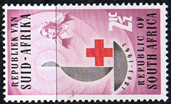 South Africa 1963 Red Cross SG 225a Reversed Watermark Fine Mint