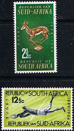 South Africa 1964 Rugby Board Set Fine Mint
