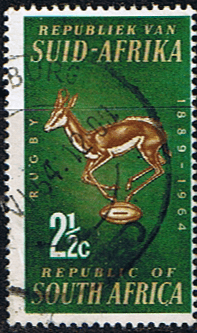 South Africa 1964 Rugby Board SG 252 Fine Used