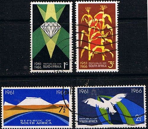 South Africa 1965 Anniversary of Republic Set Fine Used