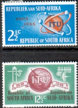 South Africa 1965 l.T.U. Centenary Set Fine Mint