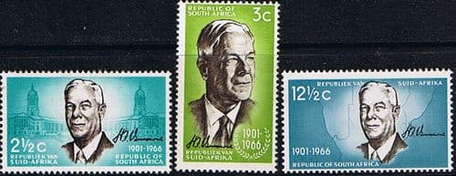 South Africa 1966 Verwoerd Commemoration Set Fine Mint